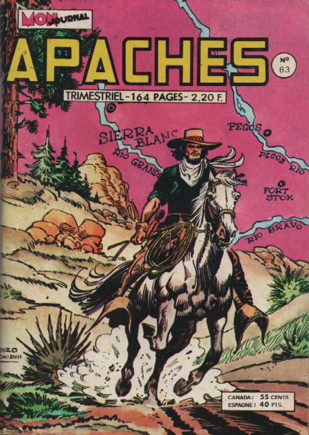 Scan de la Couverture Apaches n 63